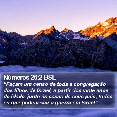 Números 26:2 BSL Bible Verse Image