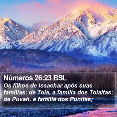 Números 26:23 BSL Bible Verse Image