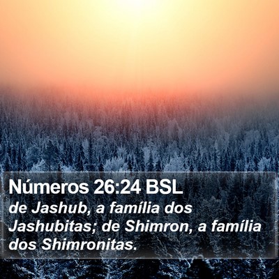 Números 26:24 BSL Bible Verse Image
