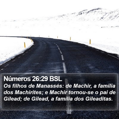 Números 26:29 BSL Bible Verse Image