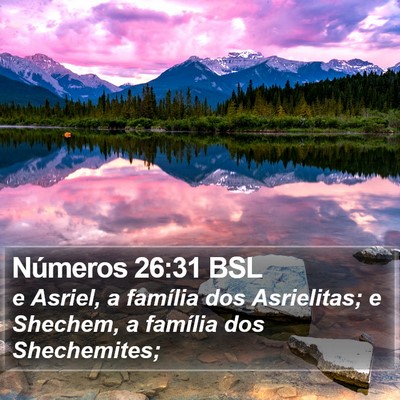 Números 26:31 BSL Bible Verse Image