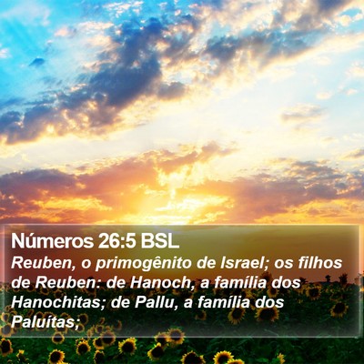 Números 26:5 BSL Bible Verse Image