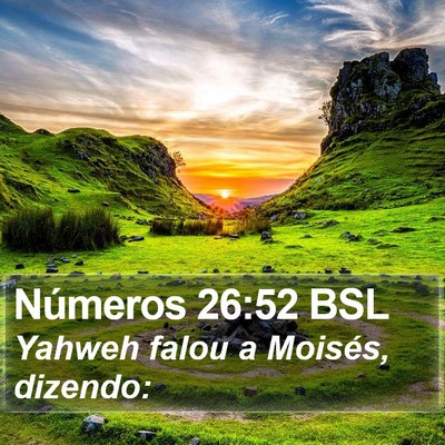 Números 26:52 BSL Bible Verse Image