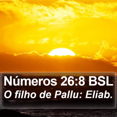 Números 26:8 BSL Bible Verse Image