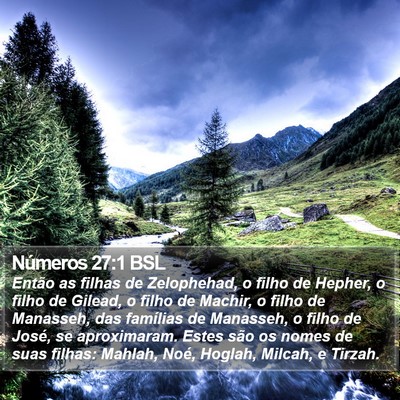 Números 27:1 BSL Bible Verse Image