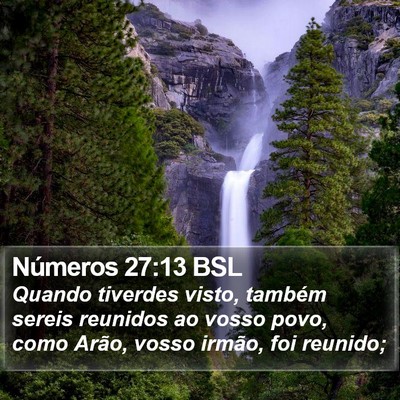 Números 27:13 BSL Bible Verse Image