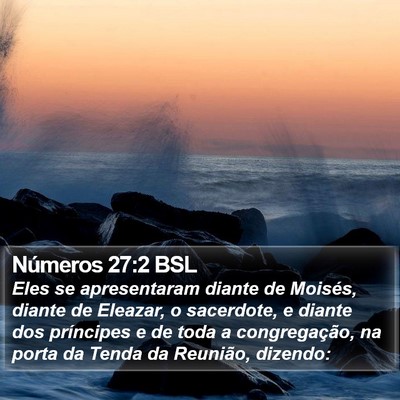 Números 27:2 BSL Bible Verse Image