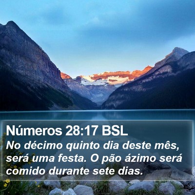Números 28:17 BSL Bible Verse Image