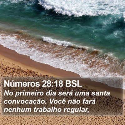 Números 28:18 BSL Bible Verse Image