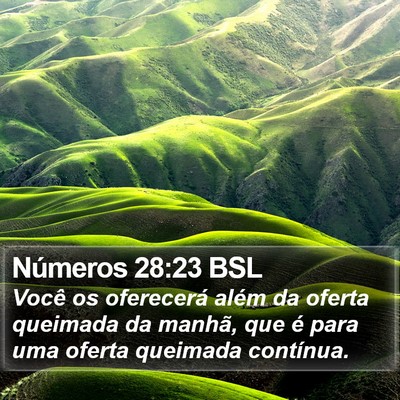 Números 28:23 BSL Bible Verse Image