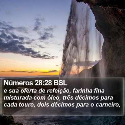 Números 28:28 BSL Bible Verse Image