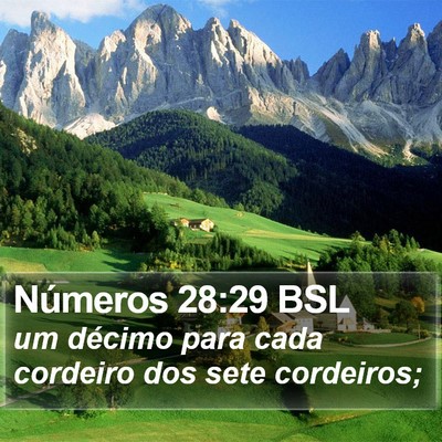 Números 28:29 BSL Bible Verse Image