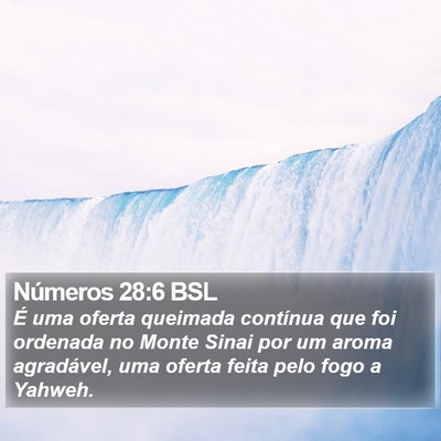 Números 28:6 BSL Bible Verse Image