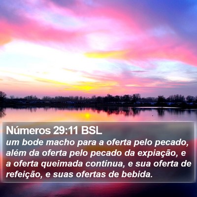 Números 29:11 BSL Bible Verse Image
