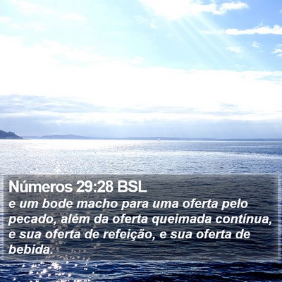 Números 29:28 BSL Bible Verse Image