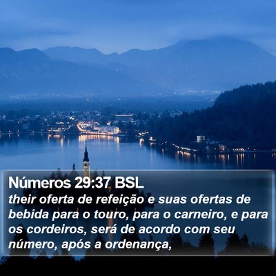 Números 29:37 BSL Bible Verse Image