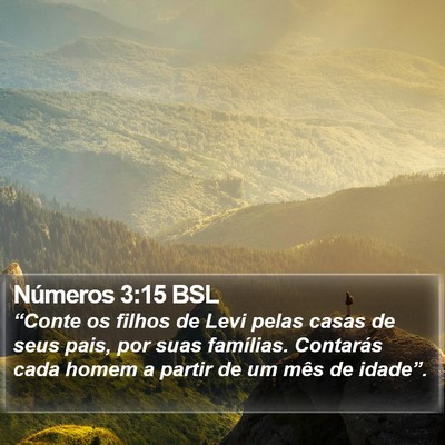 Números 3:15 BSL Bible Verse Image