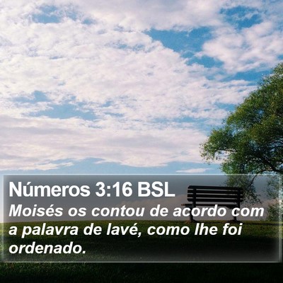 Números 3:16 BSL Bible Verse Image