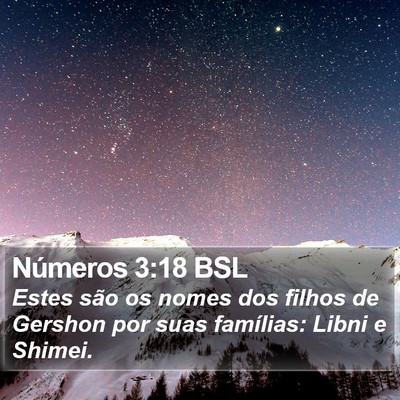 Números 3:18 BSL Bible Verse Image
