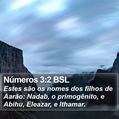 Números 3:2 BSL Bible Verse Image