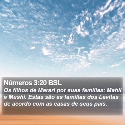 Números 3:20 BSL Bible Verse Image