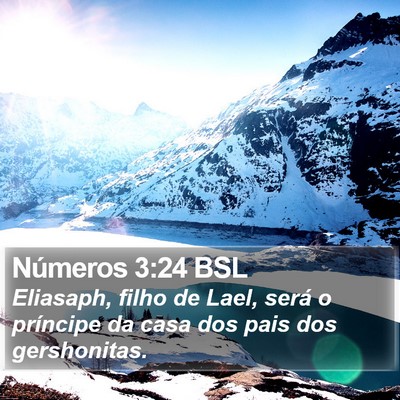 Números 3:24 BSL Bible Verse Image