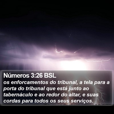 Números 3:26 BSL Bible Verse Image