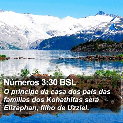 Números 3:30 BSL Bible Verse Image