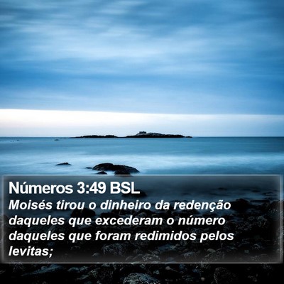 Números 3:49 BSL Bible Verse Image