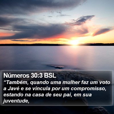Números 30:3 BSL Bible Verse Image