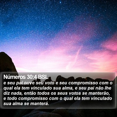 Números 30:4 BSL Bible Verse Image