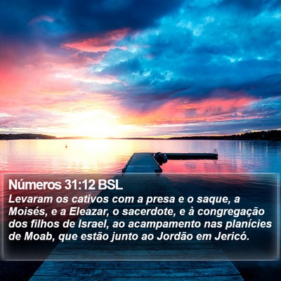 Números 31:12 BSL Bible Verse Image