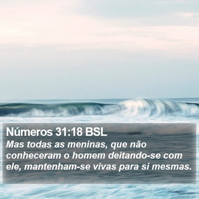 Números 31:18 BSL Bible Verse Image