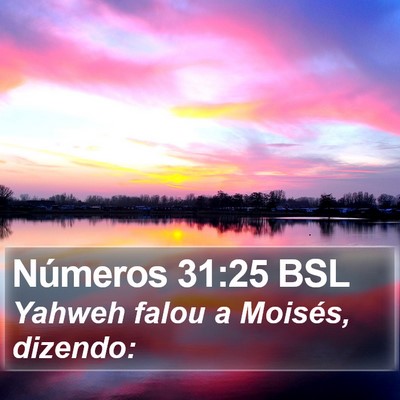 Números 31:25 BSL Bible Verse Image