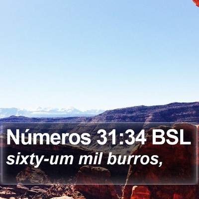 Números 31:34 BSL Bible Verse Image