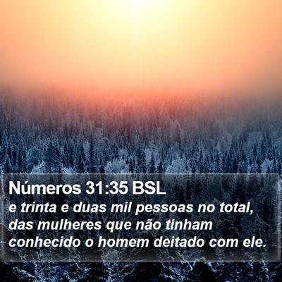 Números 31:35 BSL Bible Verse Image