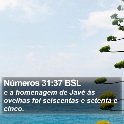 Números 31:37 BSL Bible Verse Image