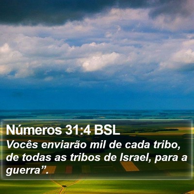 Números 31:4 BSL Bible Verse Image