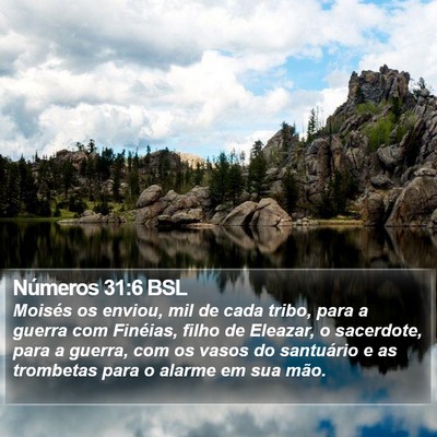 Números 31:6 BSL Bible Verse Image