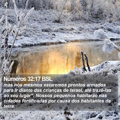 Números 32:17 BSL Bible Verse Image