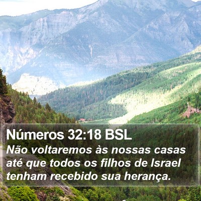 Números 32:18 BSL Bible Verse Image