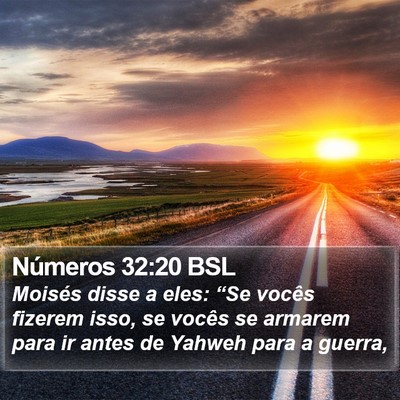 Números 32:20 BSL Bible Verse Image