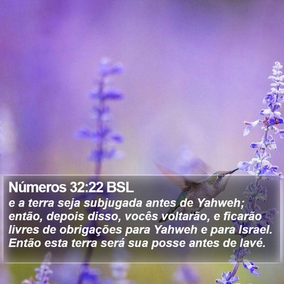 Números 32:22 BSL Bible Verse Image