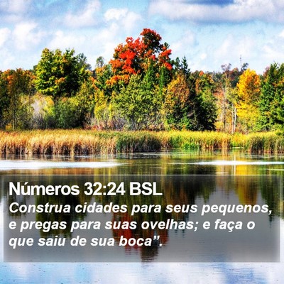 Números 32:24 BSL Bible Verse Image