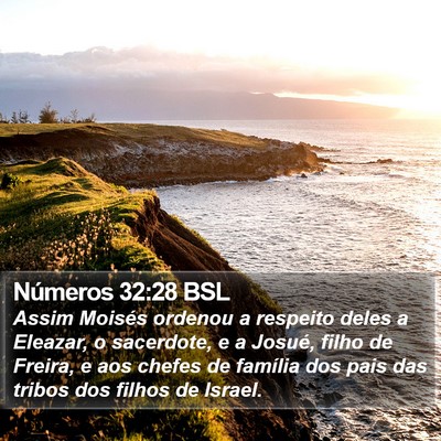 Números 32:28 BSL Bible Verse Image