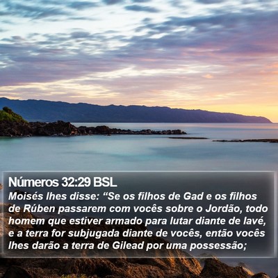 Números 32:29 BSL Bible Verse Image