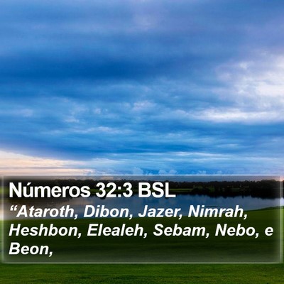 Números 32:3 BSL Bible Verse Image