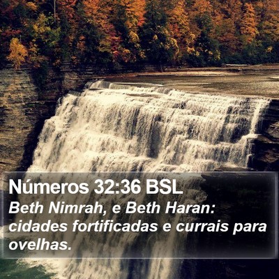 Números 32:36 BSL Bible Verse Image