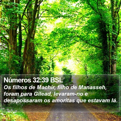 Números 32:39 BSL Bible Verse Image