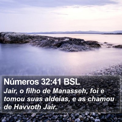 Números 32:41 BSL Bible Verse Image